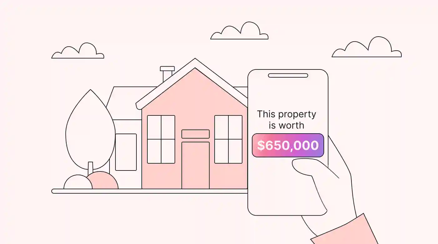 An app that values a real estate property