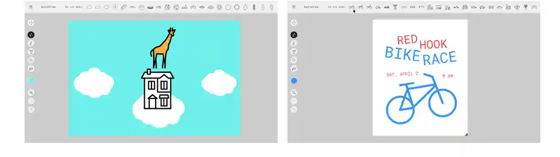 AutoDraw sample drawings