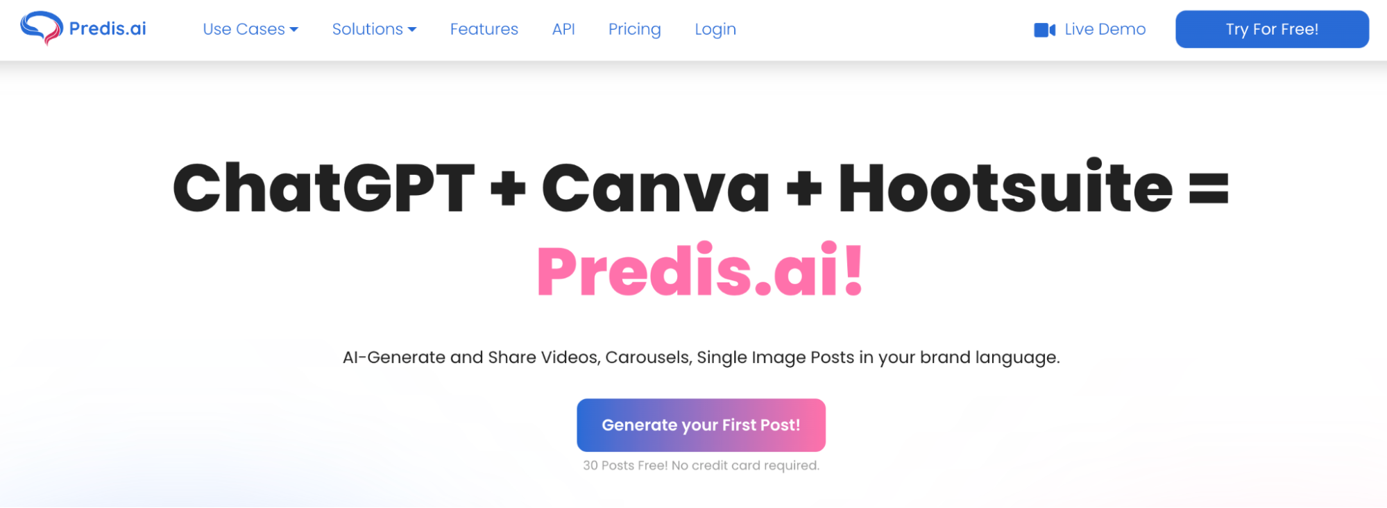 Predis AI for meme generation