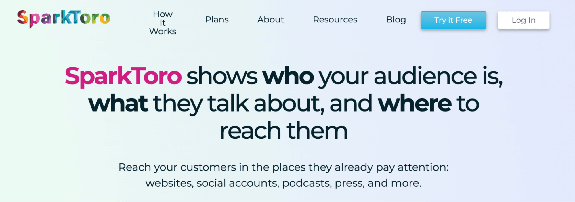 SparkToro AI for audience research