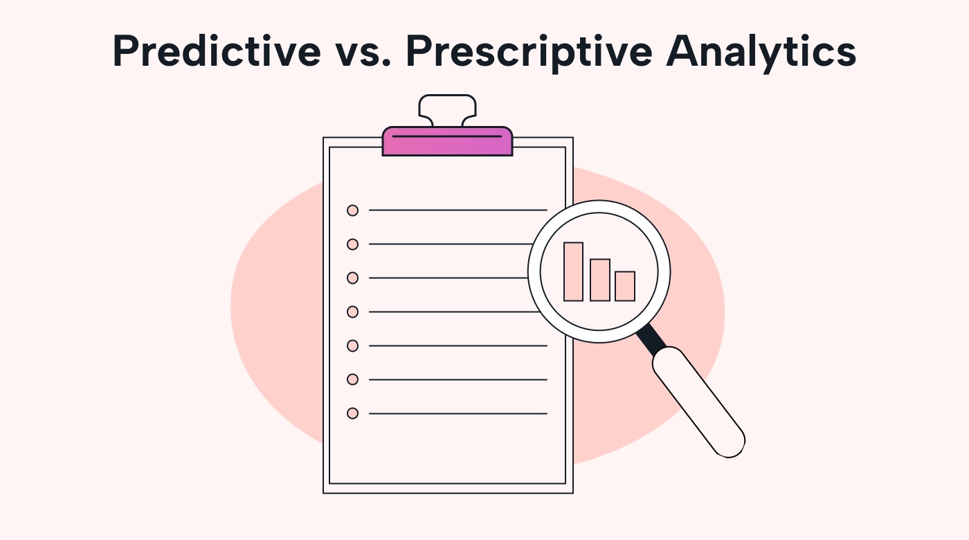 Clipboard and magnifying glass for analyzing data