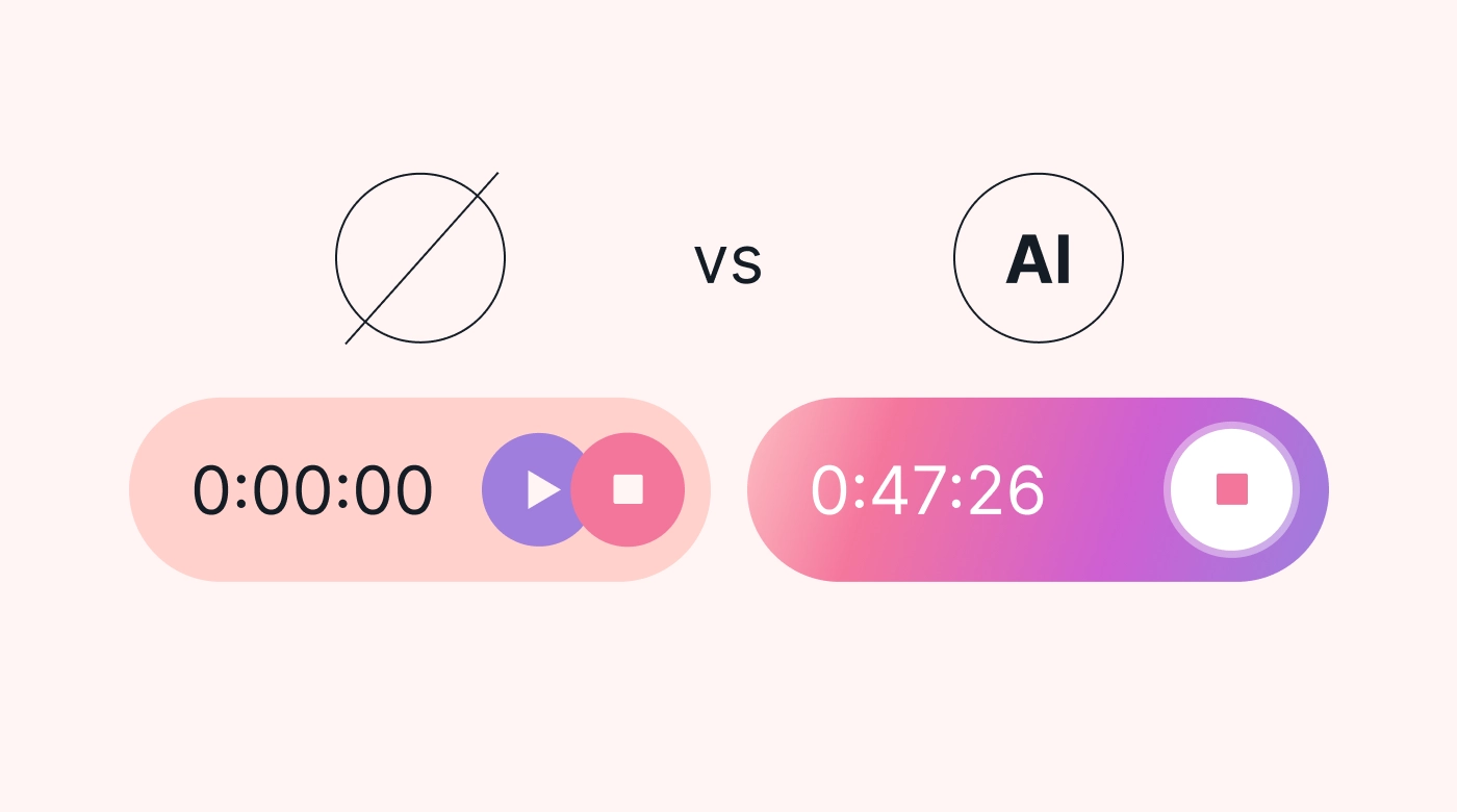 AI vs. manual time tracking
