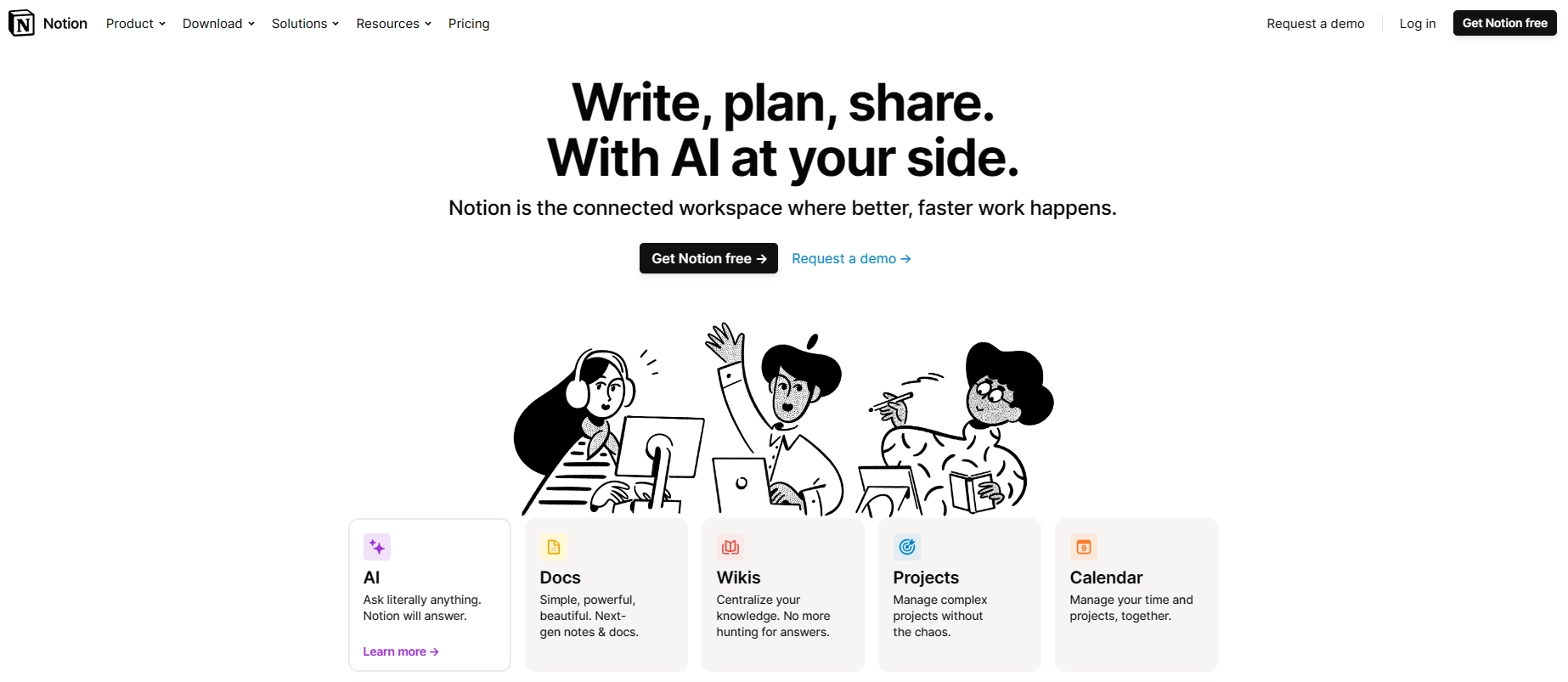 Screenshot of Notion