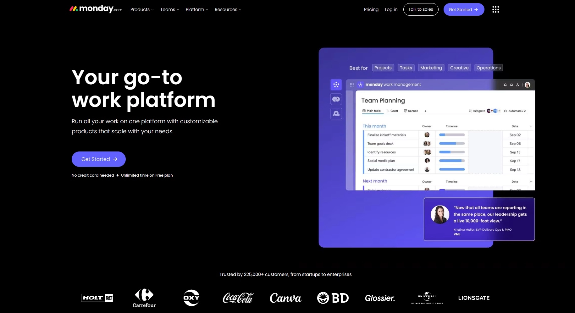 Screenshot of Monday.com
