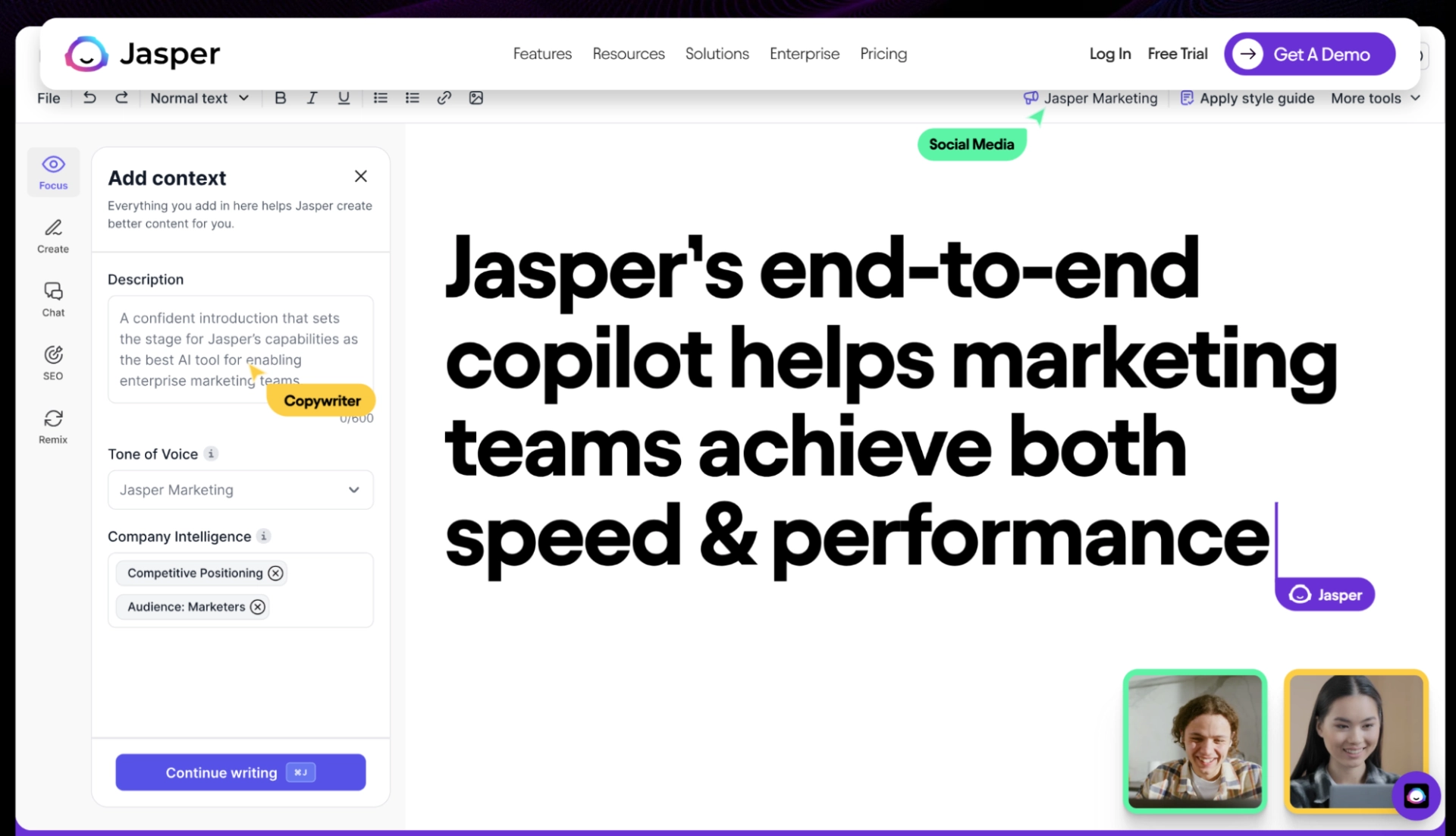 Screenshot of Jasper