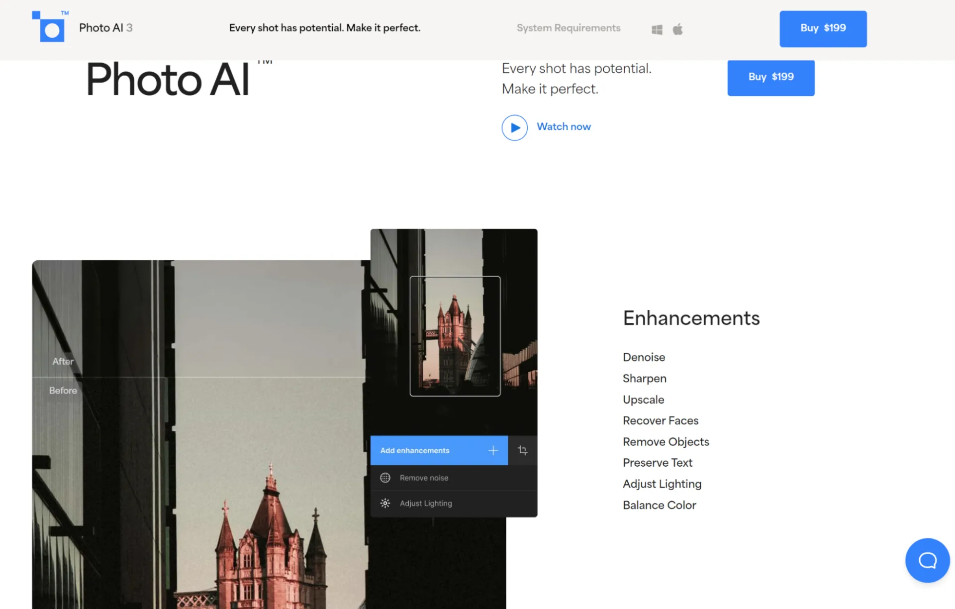 Screenshot of Photo AI tool from Topaz Labs