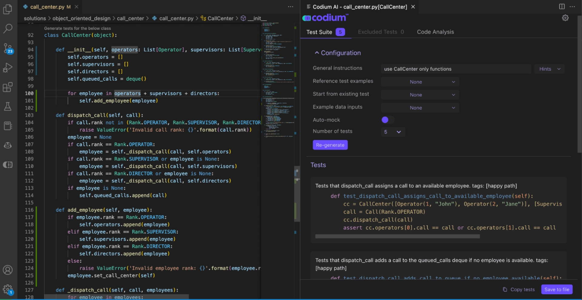 CodieumAI auto test generation