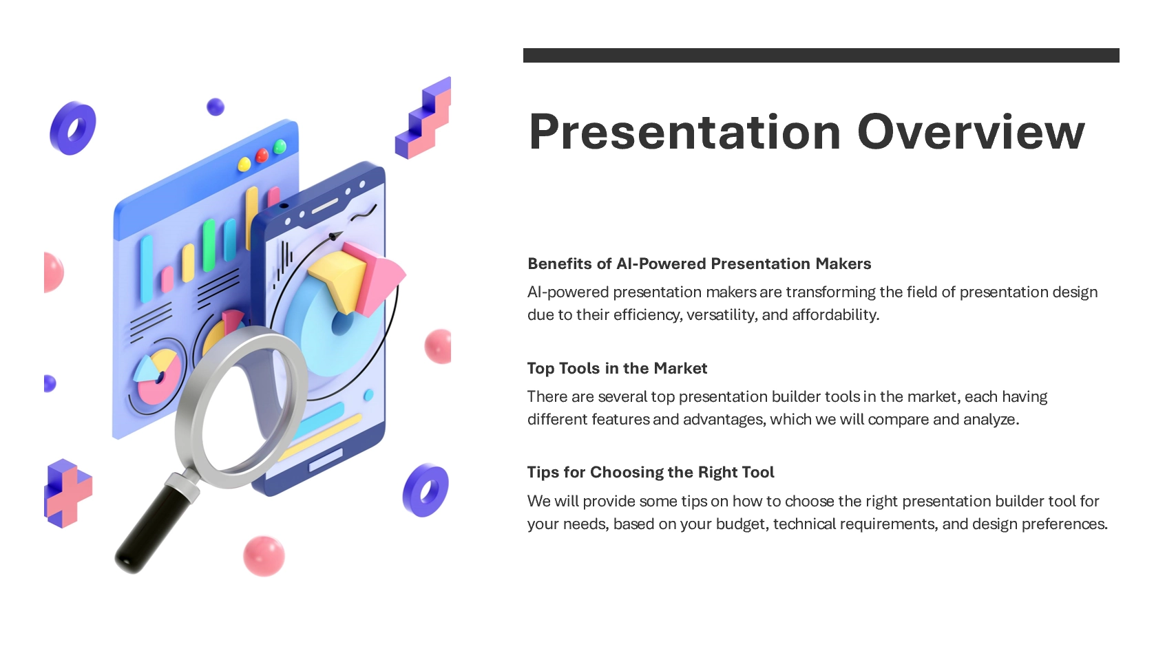 Screenshot of an overview slide generated by Copilot in PowerPoint