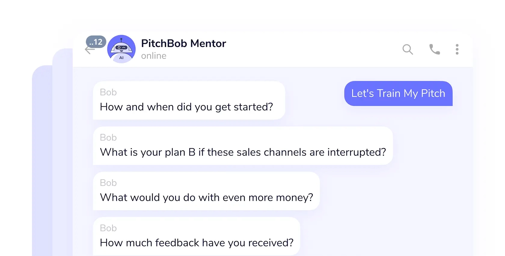 A screenshot of Pitchbob