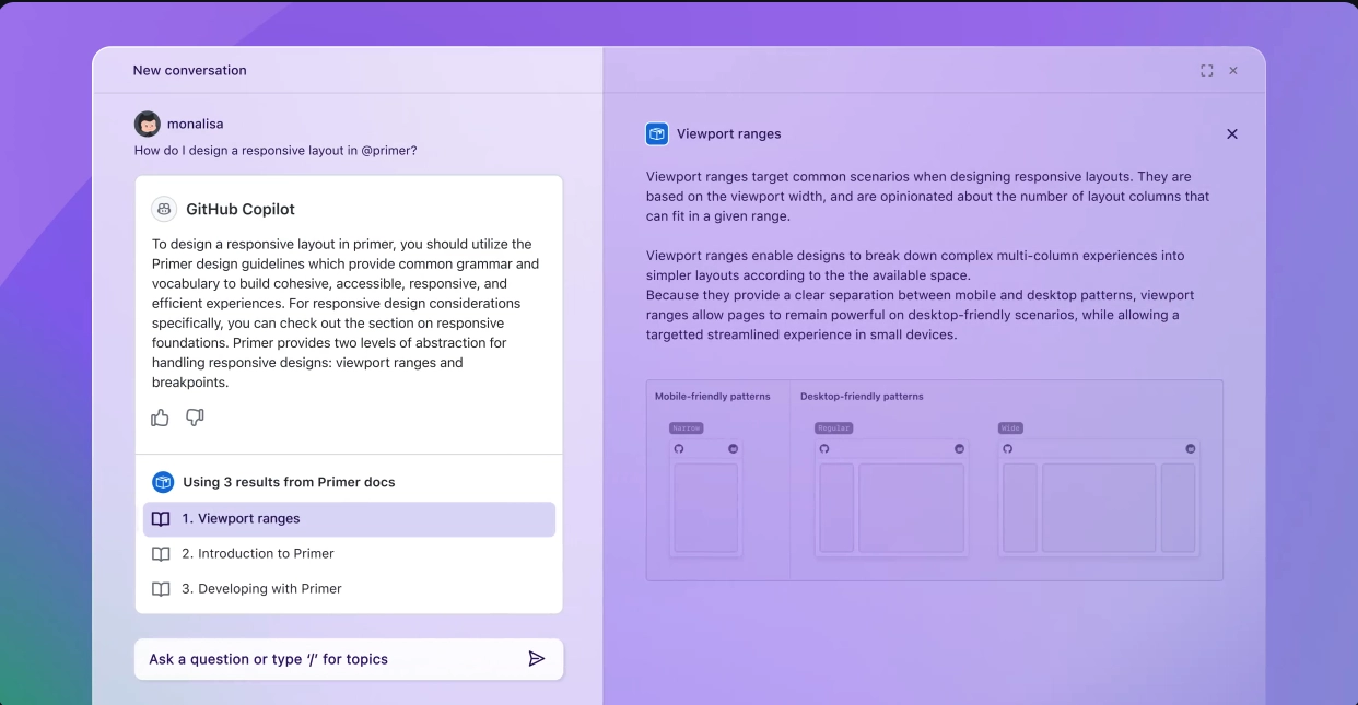A screenshot of GitHub Copilot