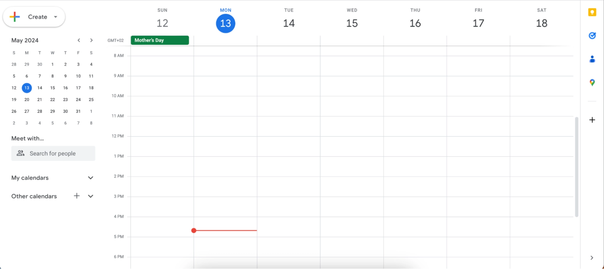 The Google Calendar App Interface