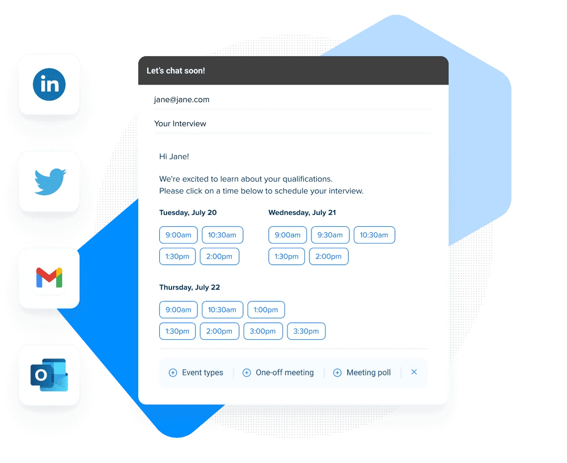 Screenshot of Calendly homepage