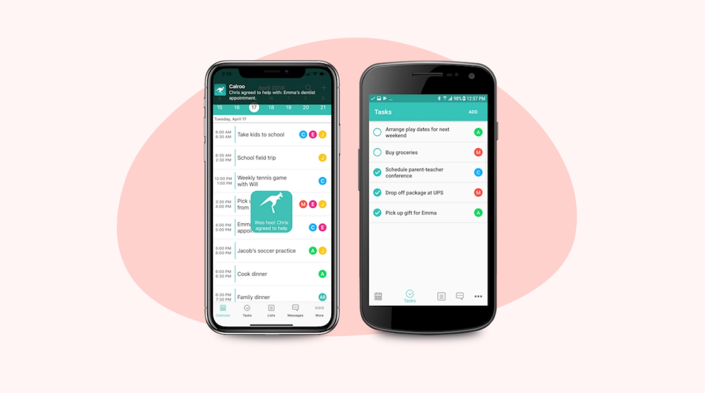 View of the Calroo’s app