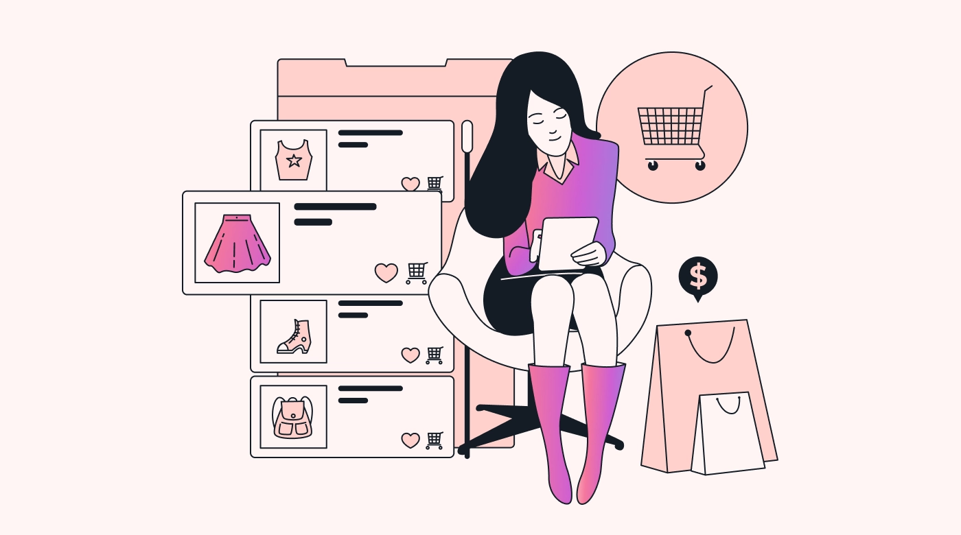 The online shopping process