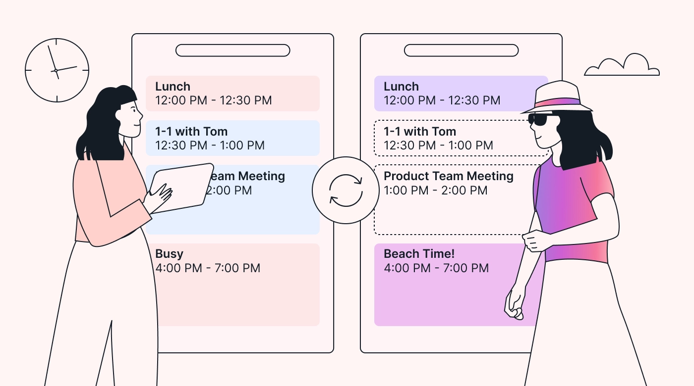 Work and personal calendar