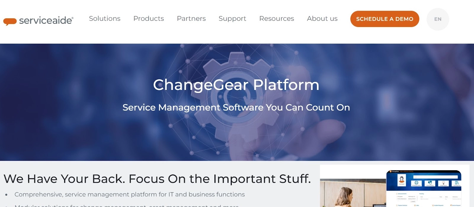 ChangeGear homepage