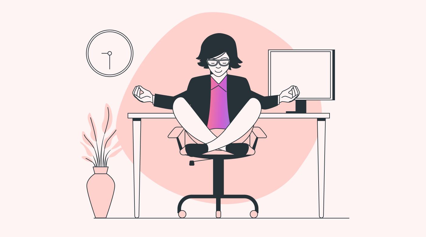 Employee utilizing mindfulness