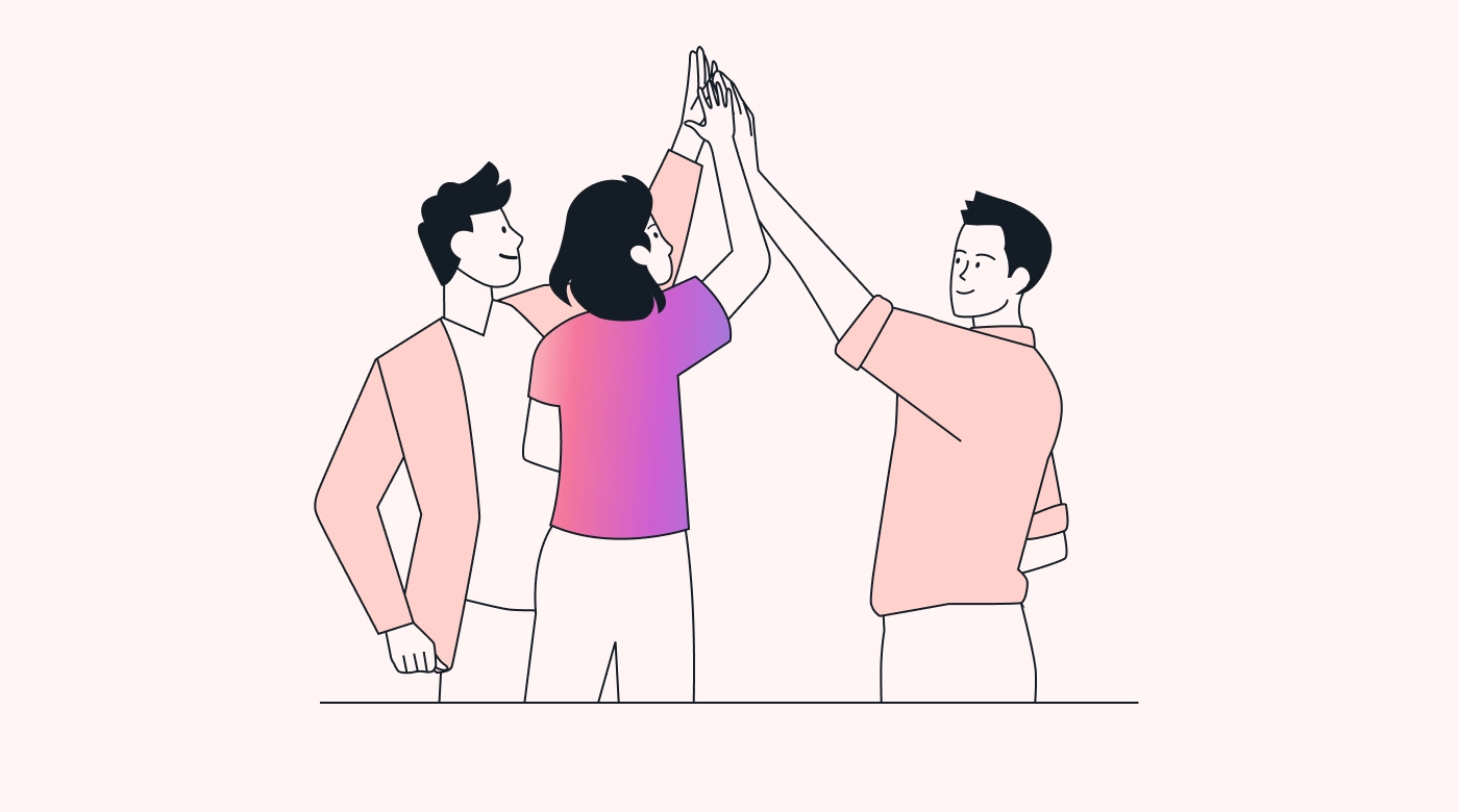 An employee being recognized