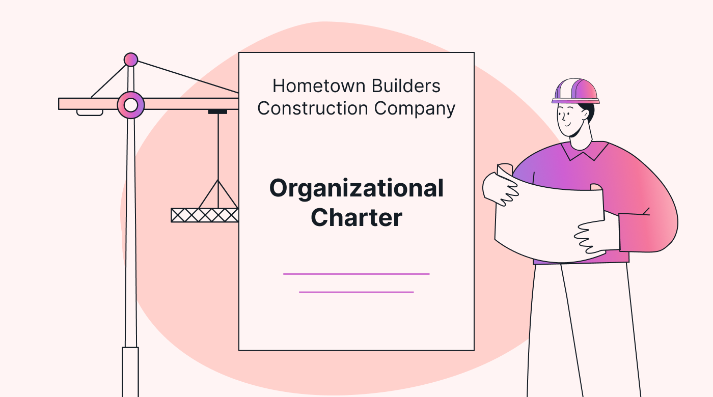 Title page example for an organizational charter