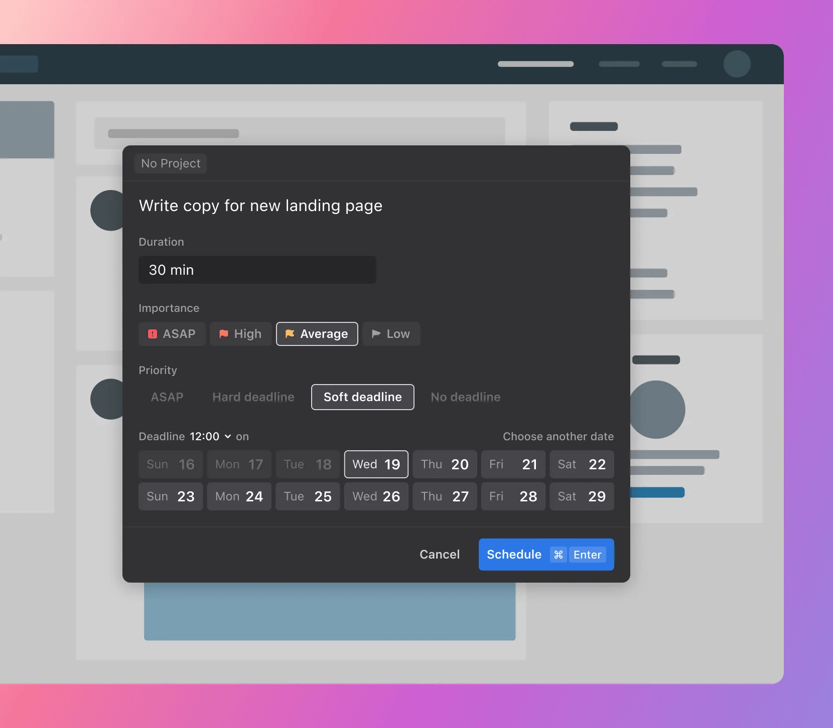 Task customization with Motion