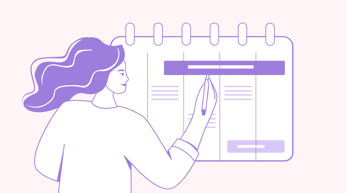 The schedule should account for urgency and importance