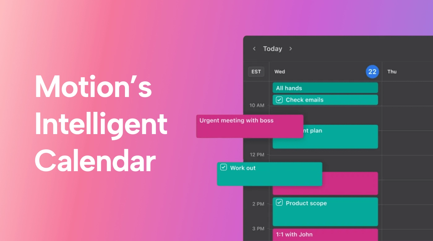A view of Motion’s calendar