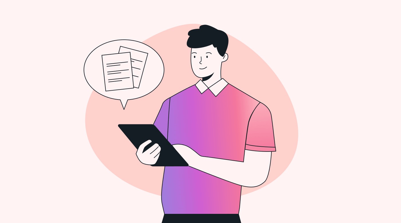 Employee using digital tools