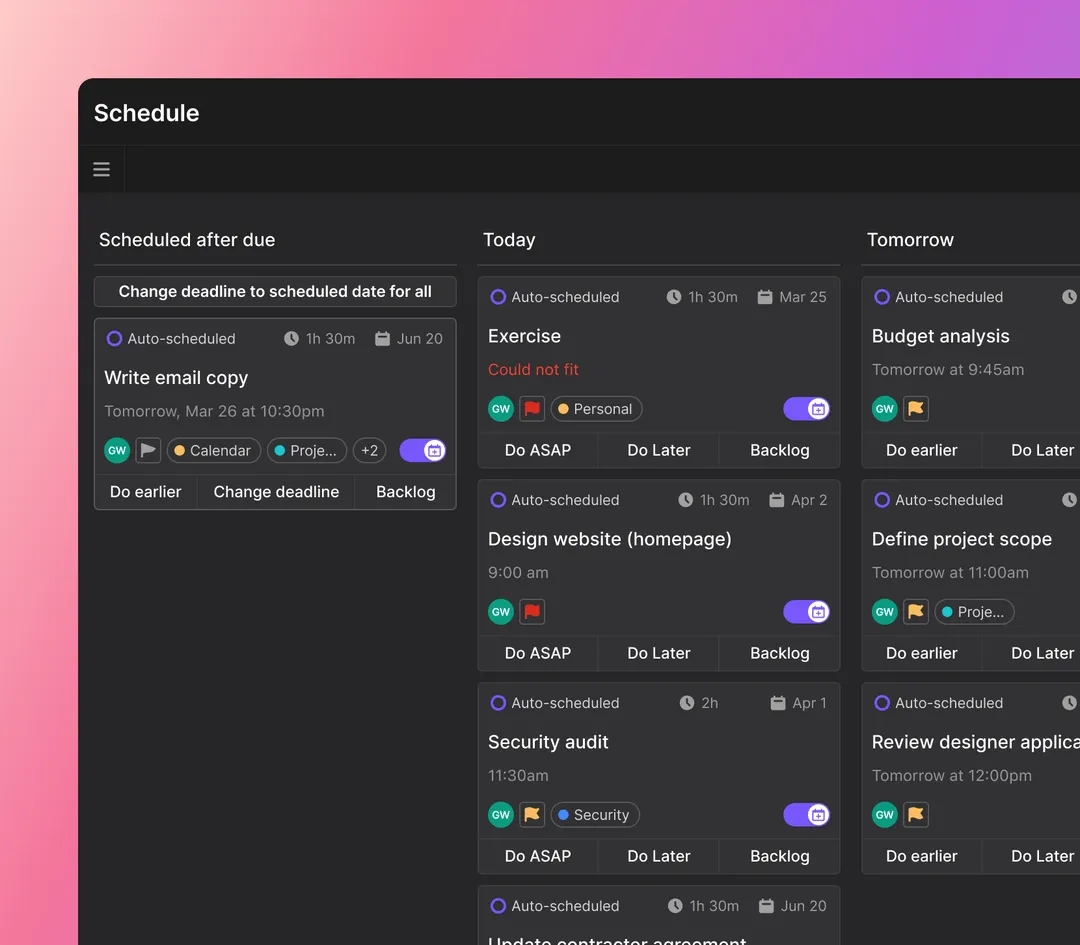 Track daily progress with Motion