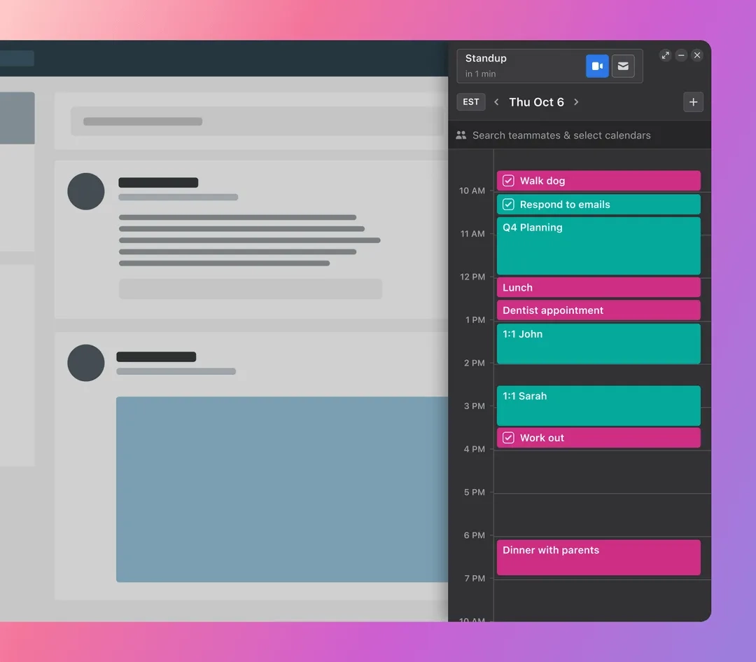 Motion automatically plans your schedule