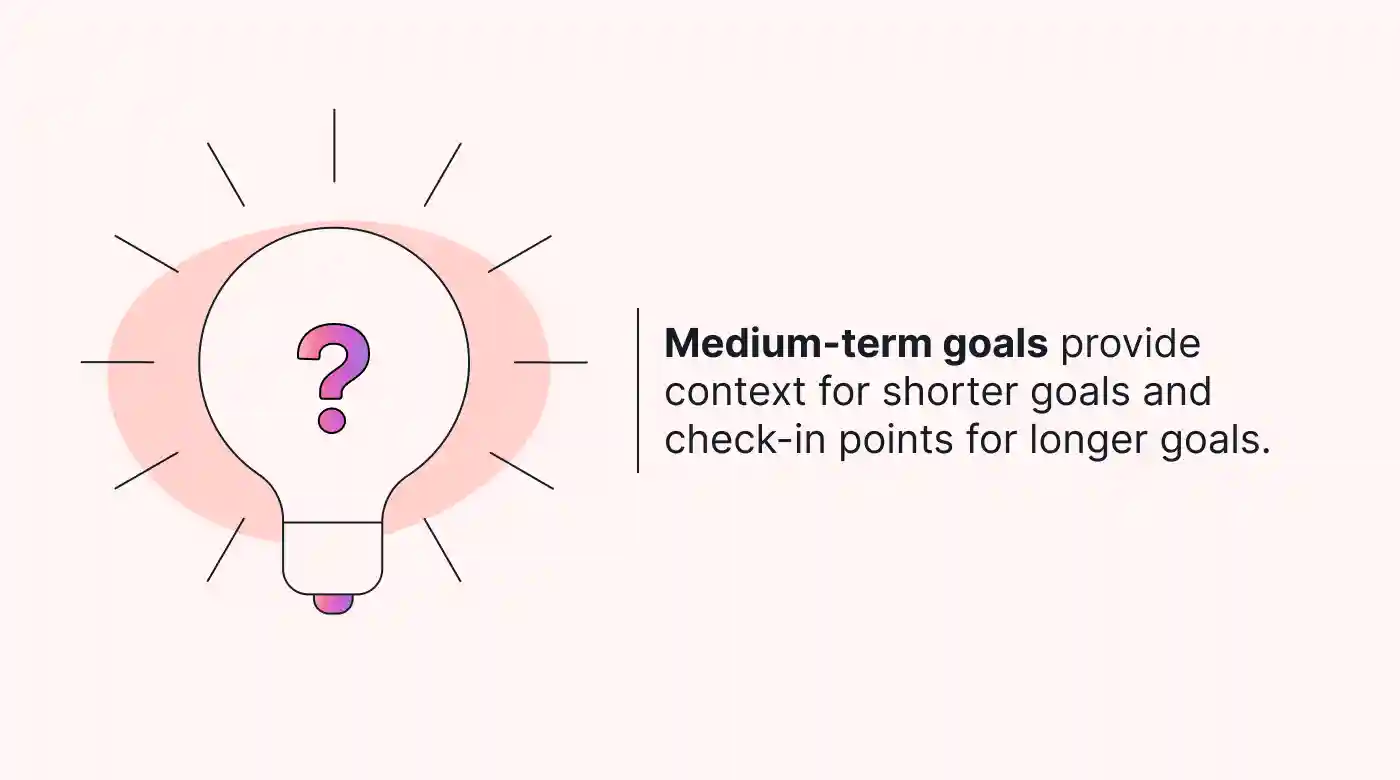 Medium-term goals uses