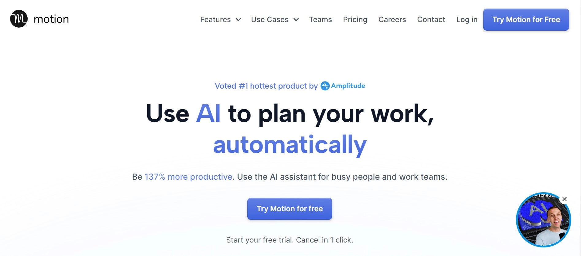Motion homepage