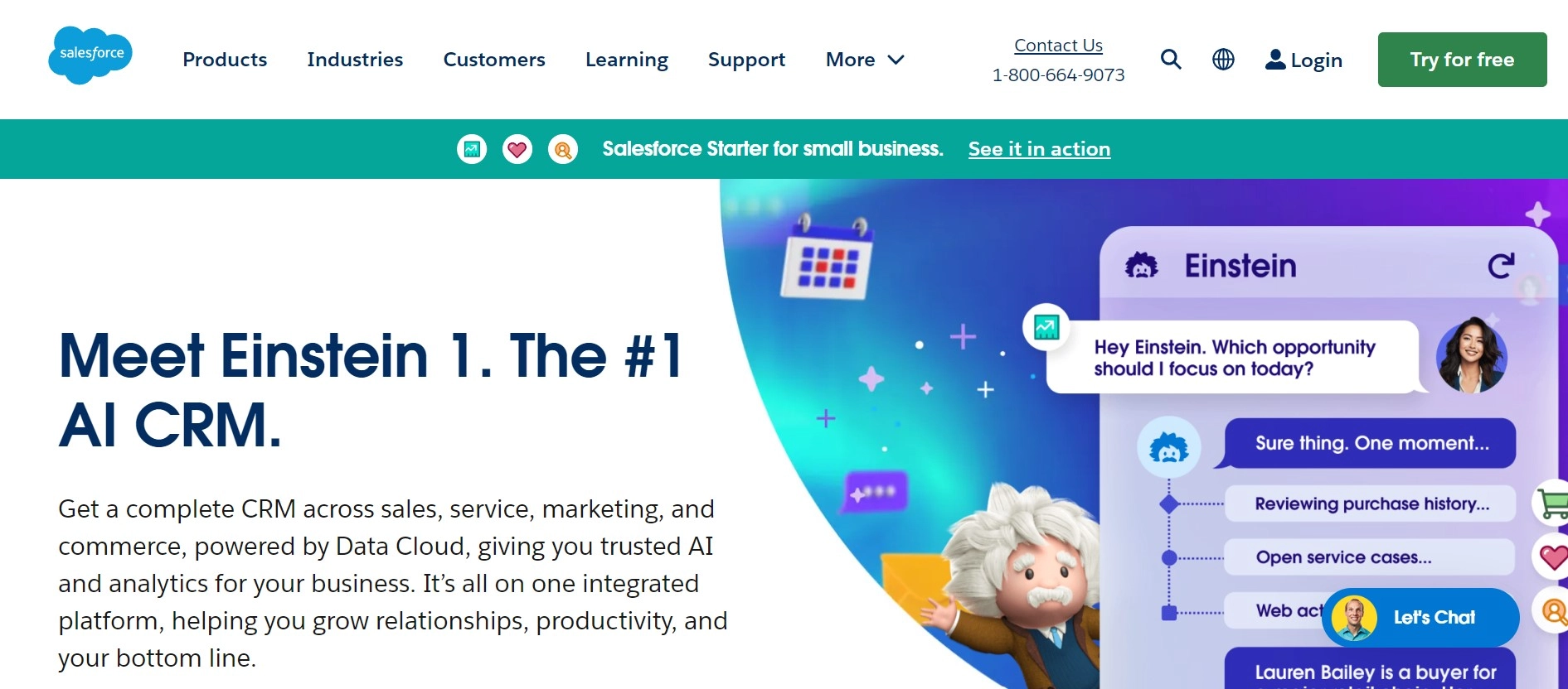 Salesforce homepage