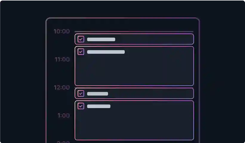Motion blocks time for tasks