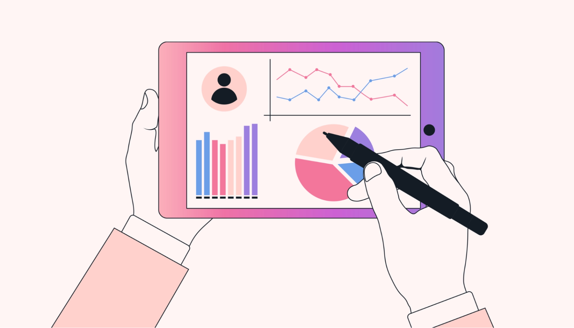 Personal assistant apps illustration
