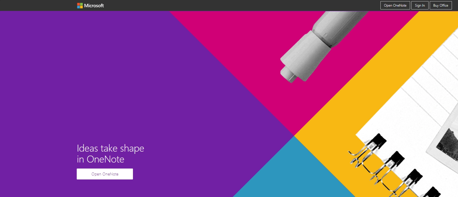 Screenshot of Microsoft OneNote