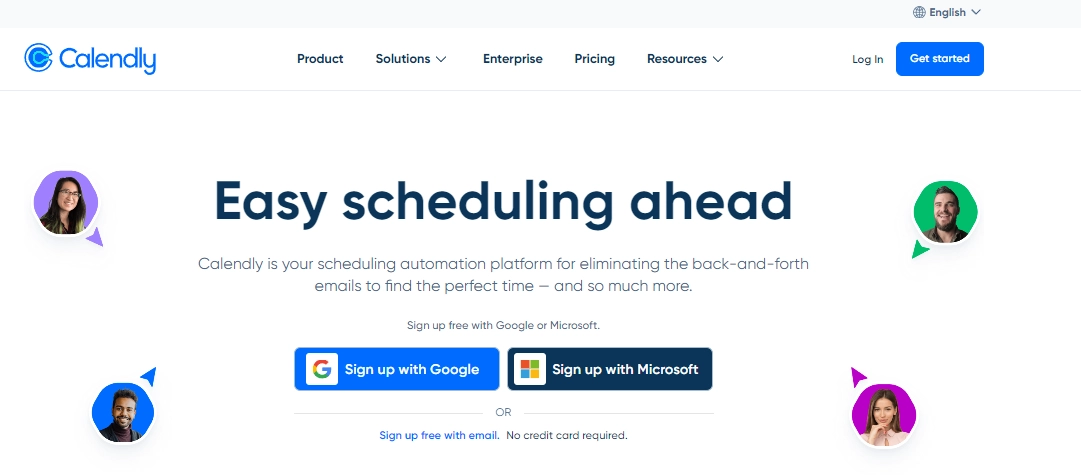 Screenshot of Calendly