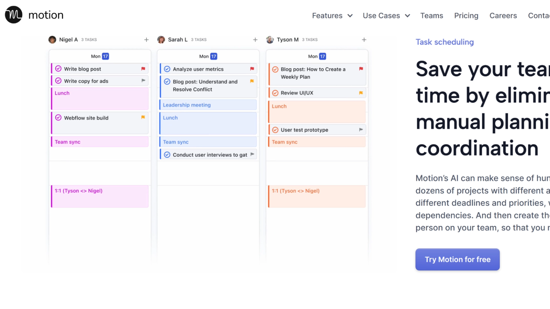 Motion Calendar