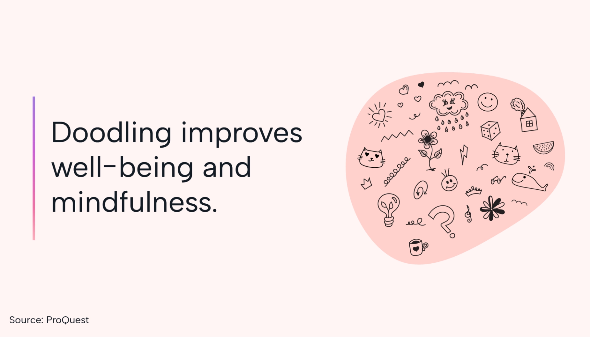 Doodling offers benefits including better well-being