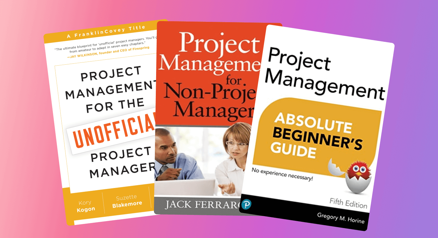 Three project management books for beginners