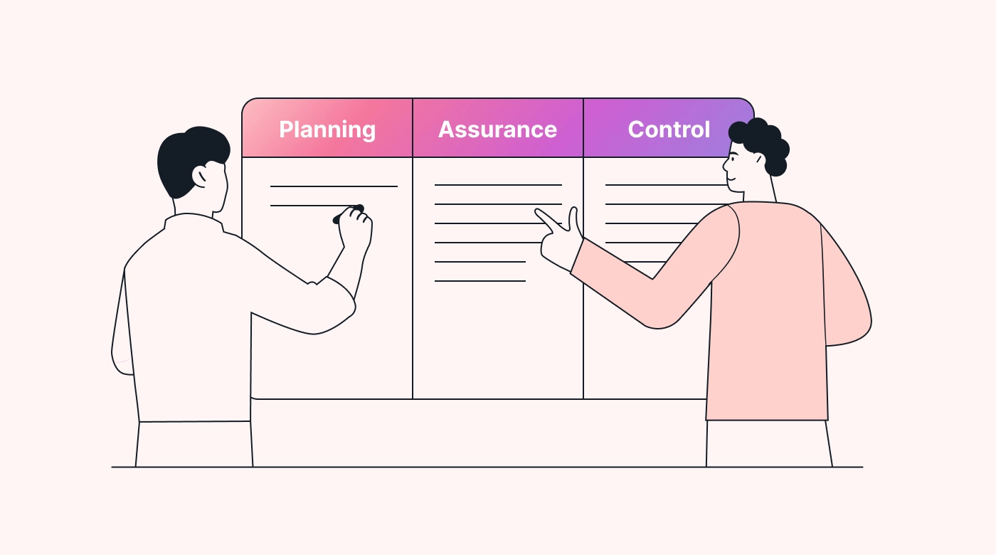 Project manager planning quality management for a new project