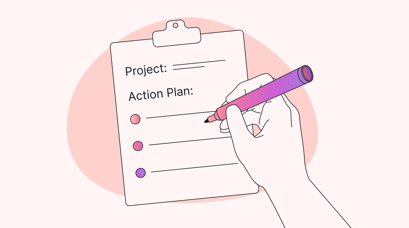 An action plan layout