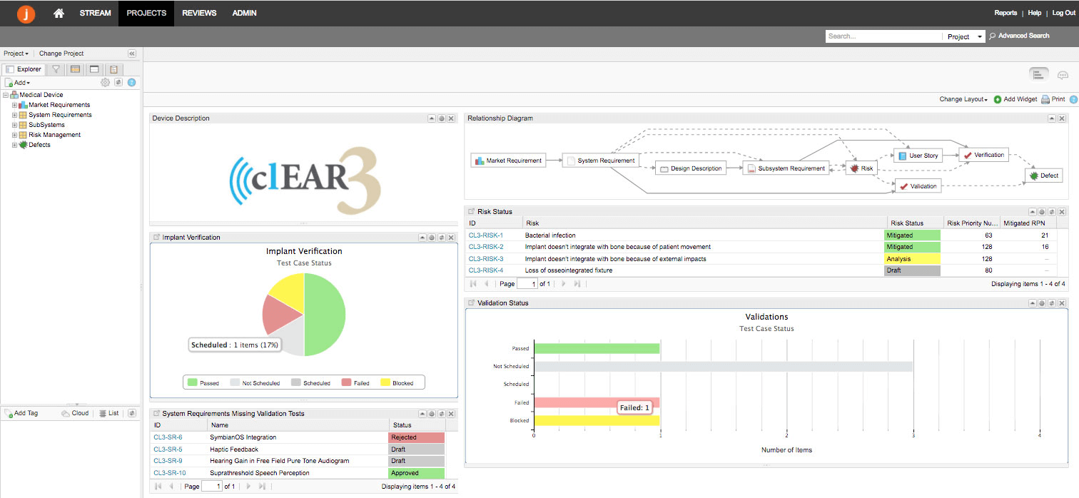 Jama Connect interface