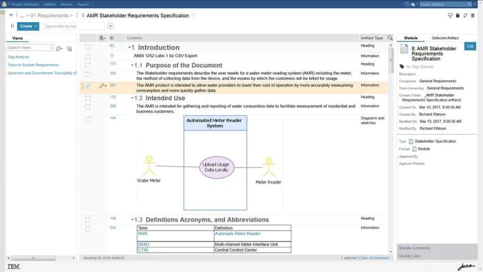 IBM Rational DOORS interface