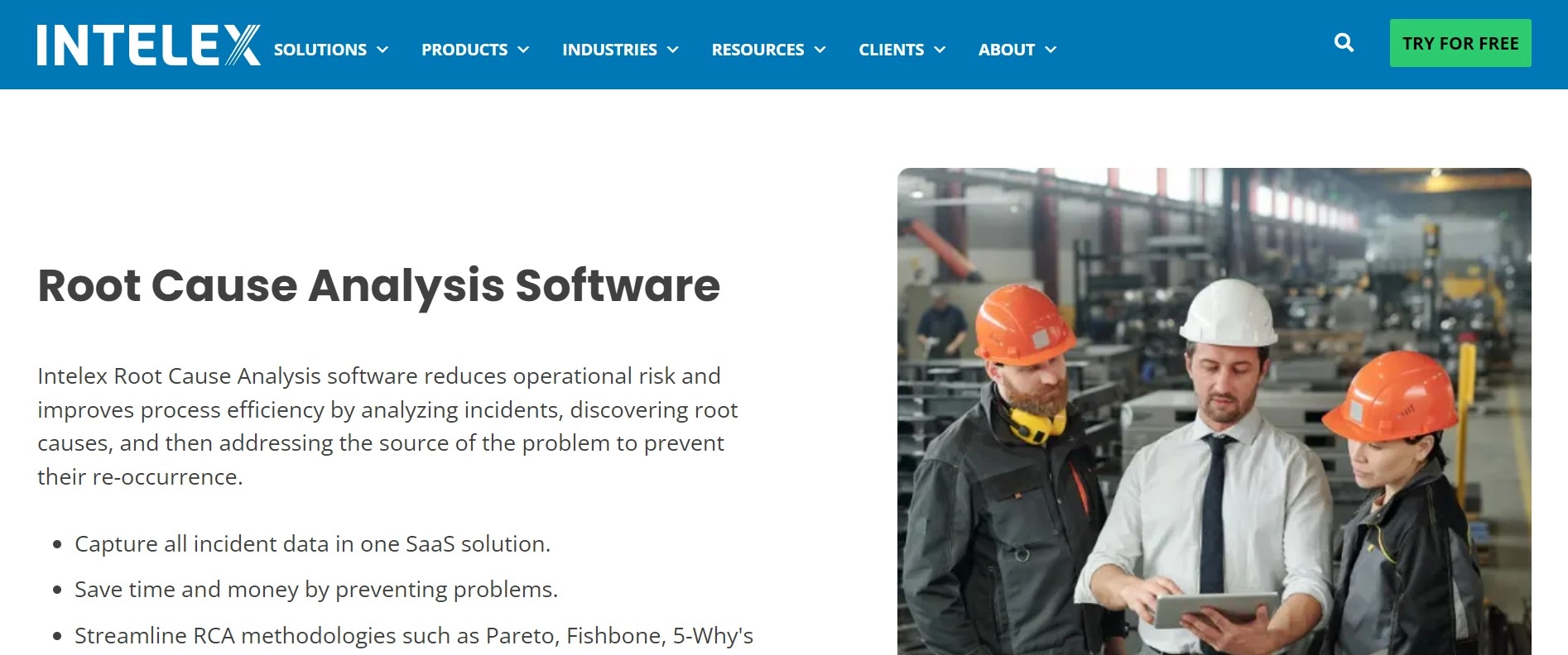 Intelex website