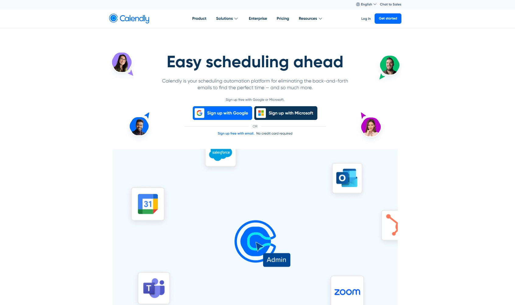 Screenshot of Calendly