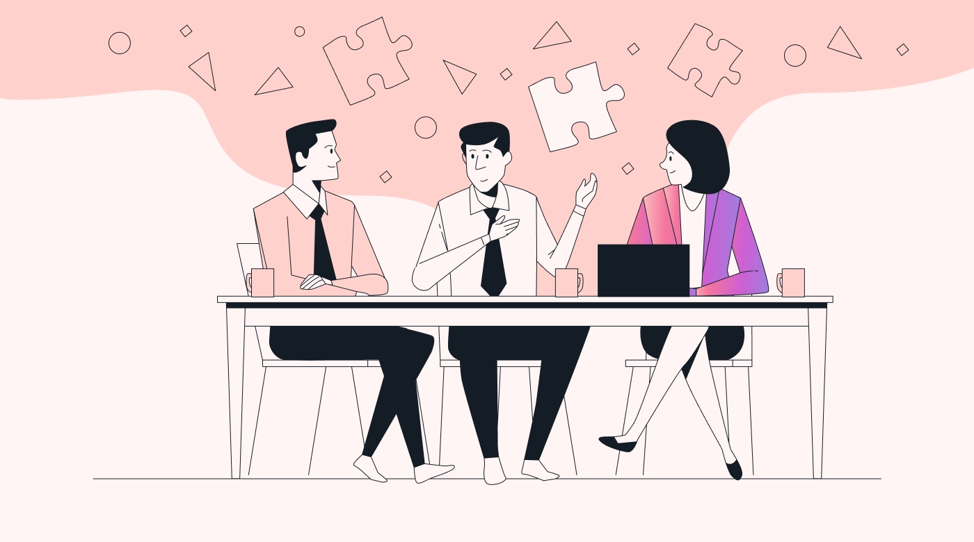 Illustration of small business planning, data, and strategy