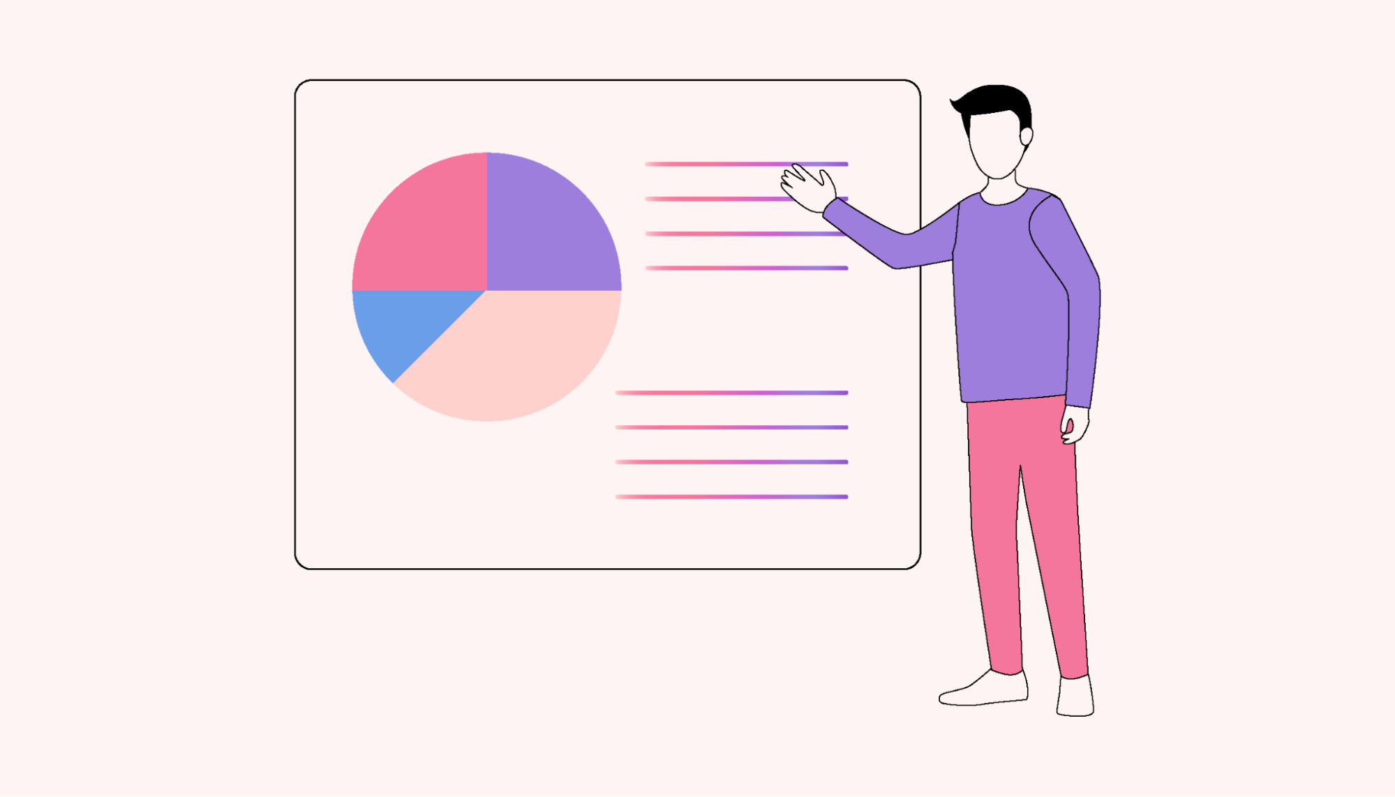 A person giving a presentation
