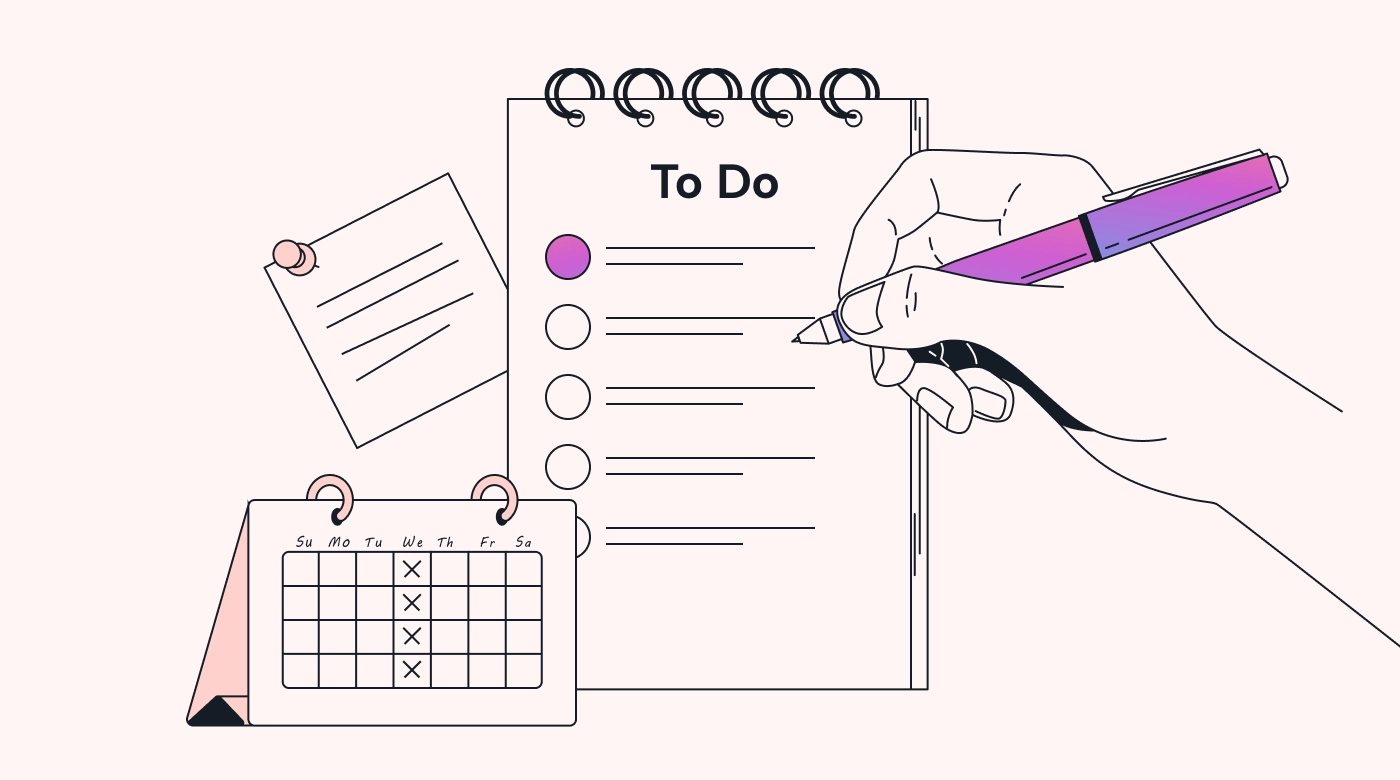 Person working through their to-do list