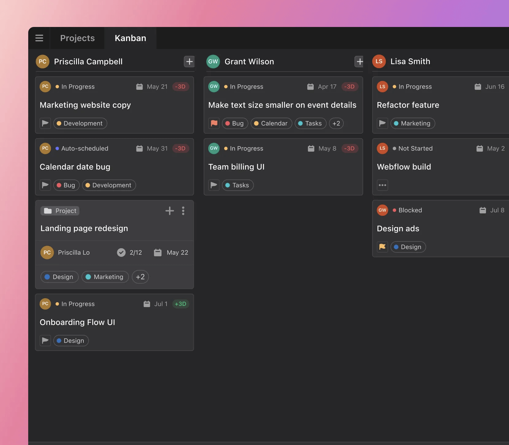 Screenshot of Motion