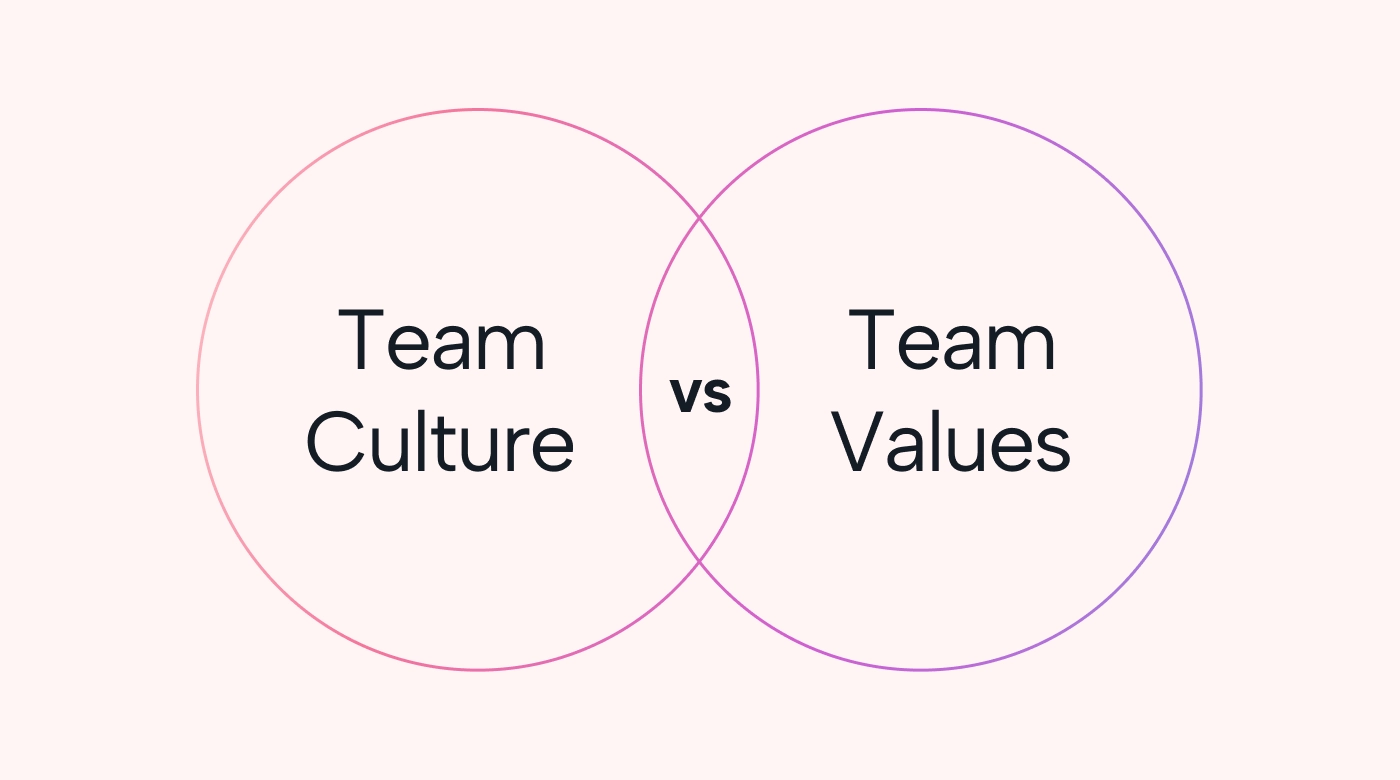 Circles representing where culture and values differ and intersect